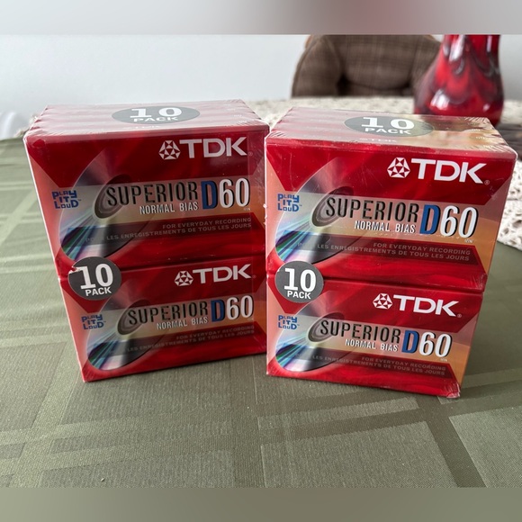 TDK Superior D60 Cassette Tapes 10-Pac x 2. Price is for 20. - Picture 1 of 9